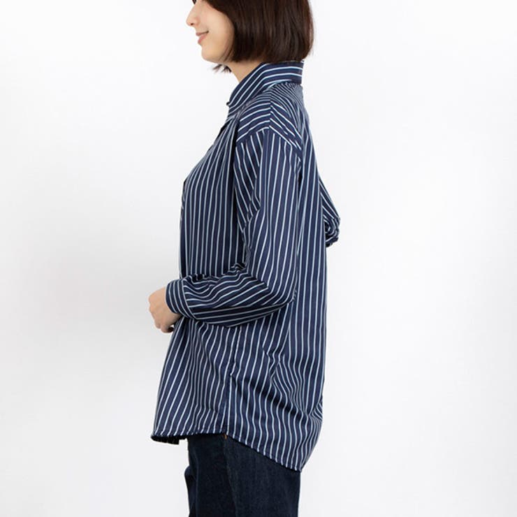 シャツ ブラウス ストライプ[品番：XV000021823]｜STYLEBLOCK