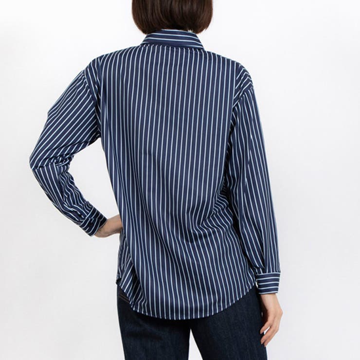 シャツ ブラウス ストライプ[品番：XV000021823]｜STYLEBLOCK