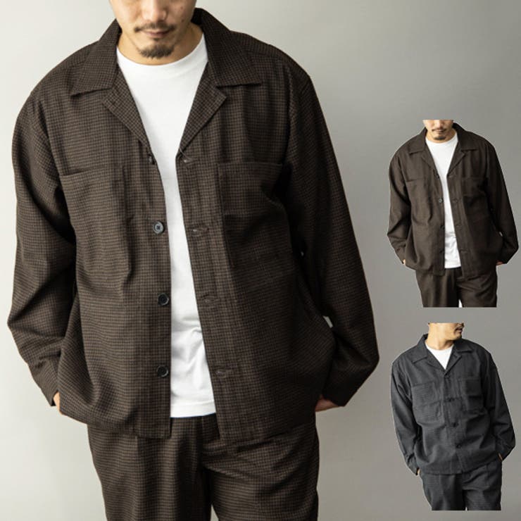 シャツジャケット ワークジャケット 長袖 | Style Block MEN | 詳細画像1 