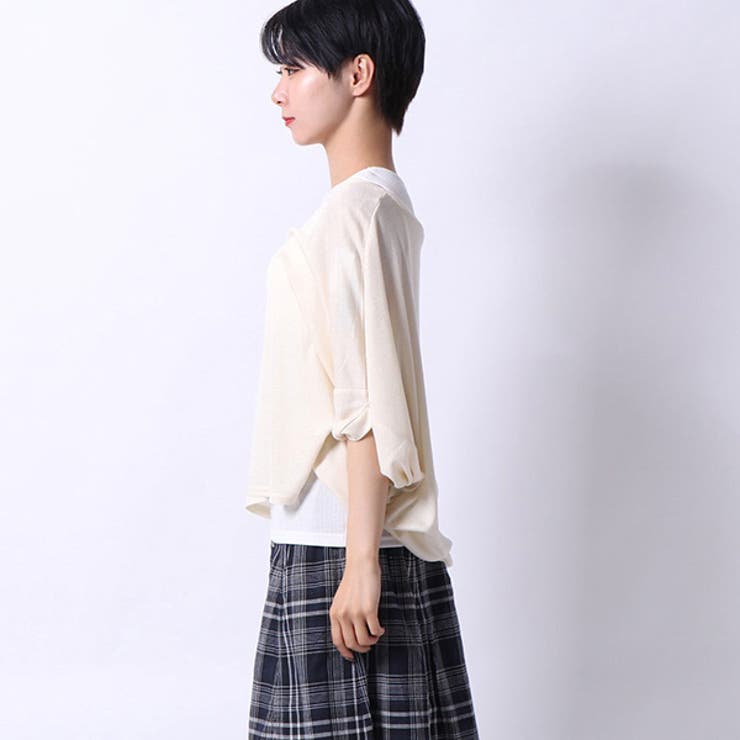 インナー付きトップスのサイド