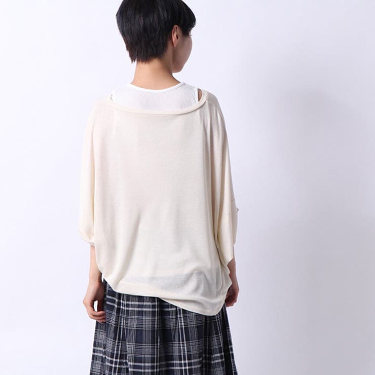 インナー付きトップスのバック