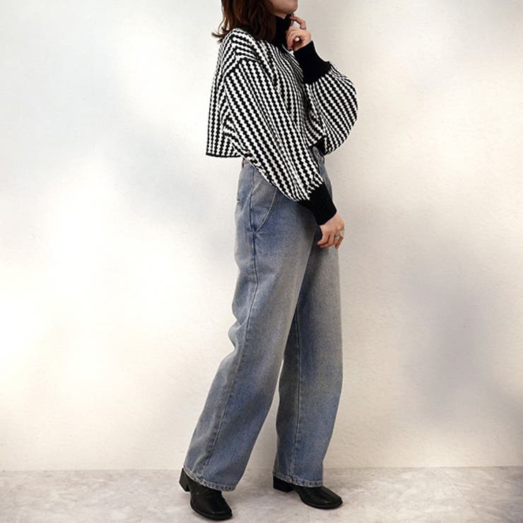 ニット セーター ジオメトリック柄 | STYLEBLOCK | 詳細画像4 