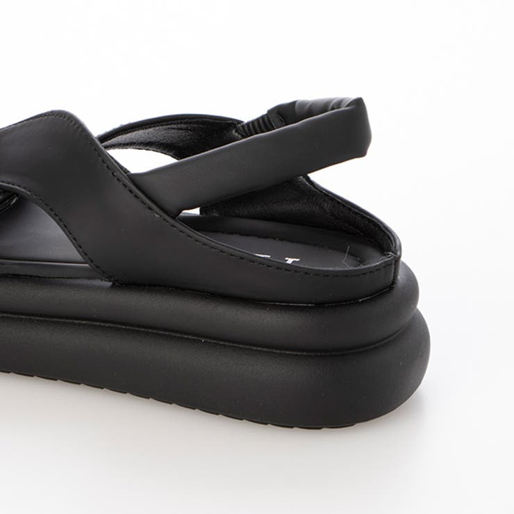 クロス厚底サンダルShoe Biz Copenhagen黒22cm 厚底 Romeo Valentino サンダル レディース オフィス ナース 6cm