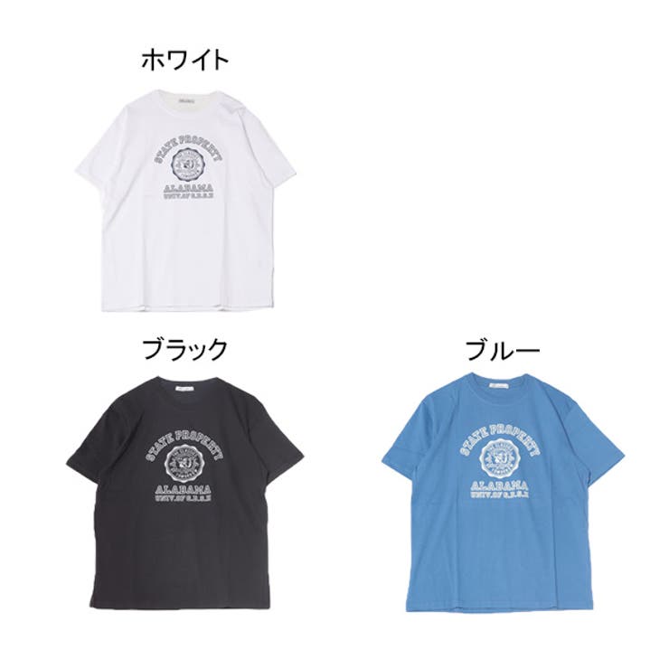 半袖プリントTシャツ(ALABAMA)のカラーバリエーション