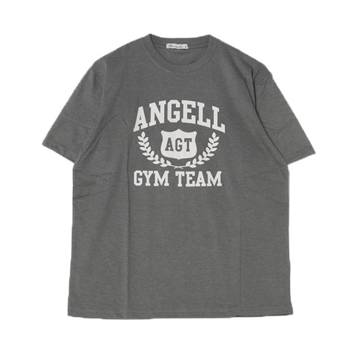 半袖プリントTシャツ(ANGELL)のチャコール