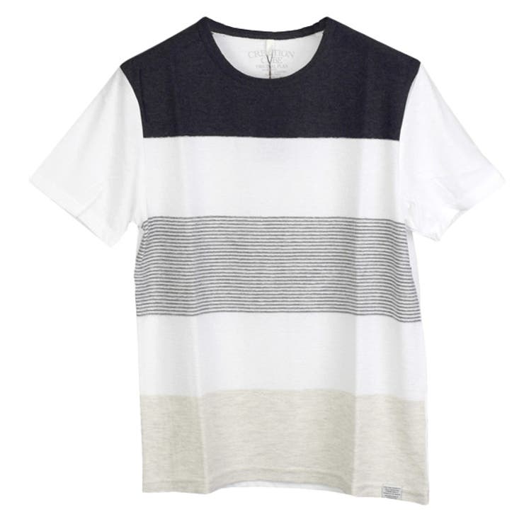 ブラック | Tシャツ カットソー クルーネック | Style Block MEN