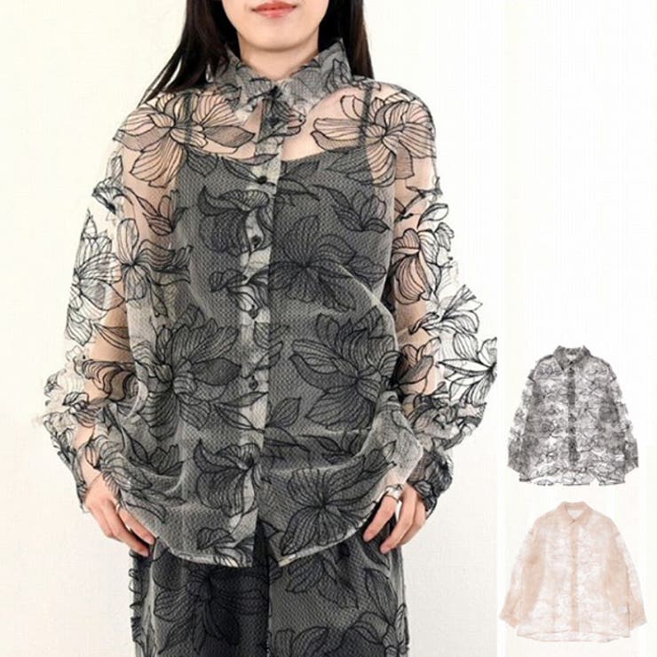 シャツ ブラウス 長袖[品番：XV000022169]｜STYLEBLOCK