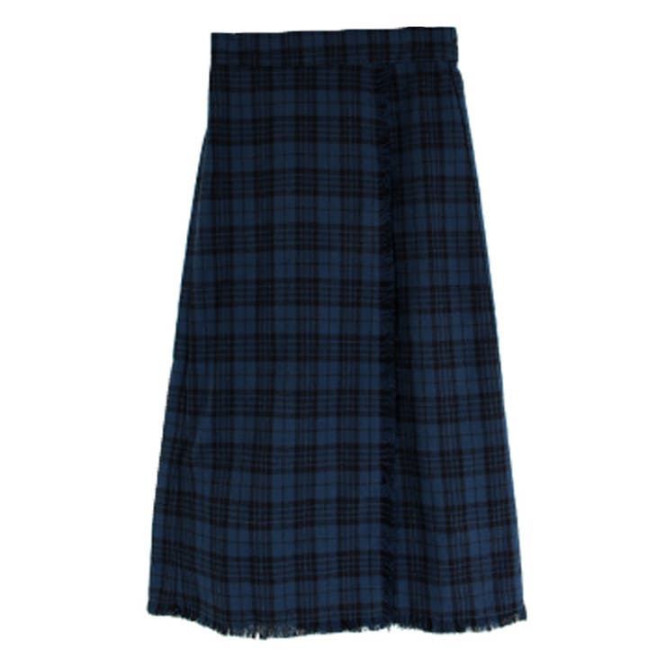 ETRO タイトスカート 42 ダークグレー チェック柄