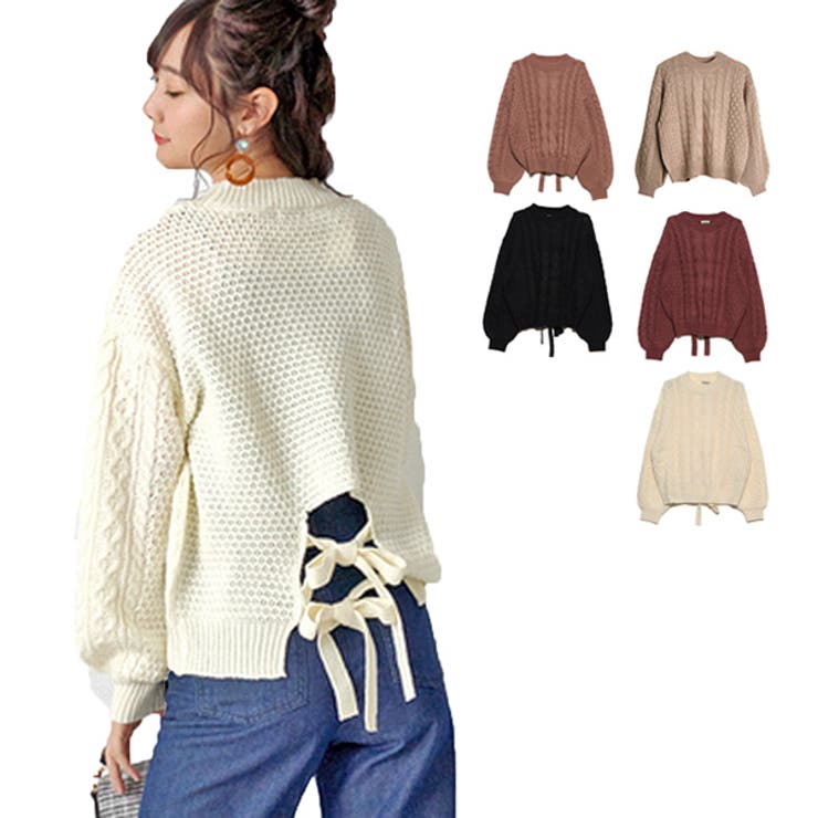 ニット セーター バックリボン | STYLEBLOCK | 詳細画像1 