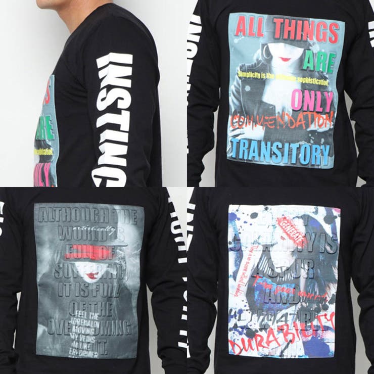 ロンT 長袖Tシャツ カットソー | Style Block MEN | 詳細画像3 