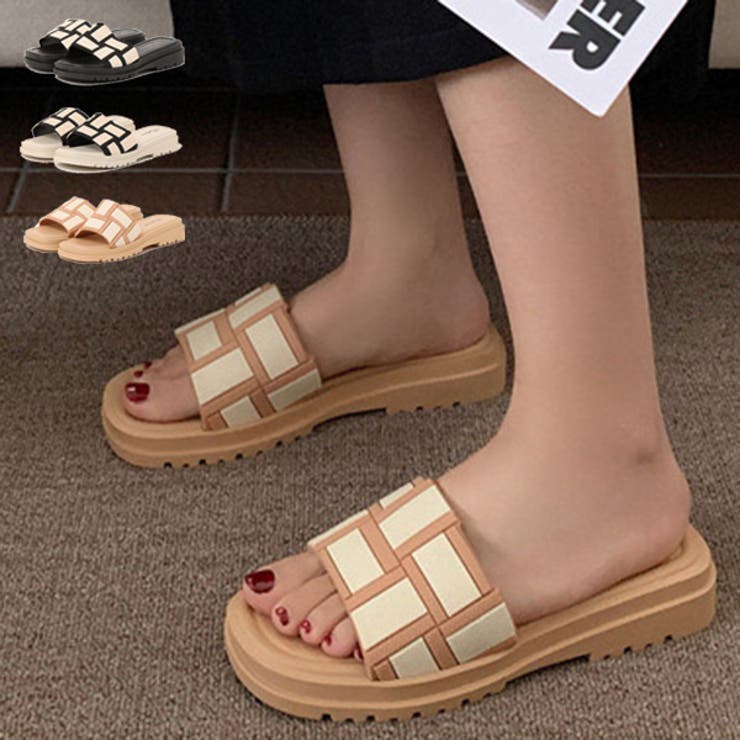 サンダル ローヒール 歩きやすい | STYLEBLOCK | 詳細画像1 