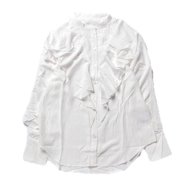 シャツ ブラウス フリル[品番：XV000019092]｜STYLEBLOCK