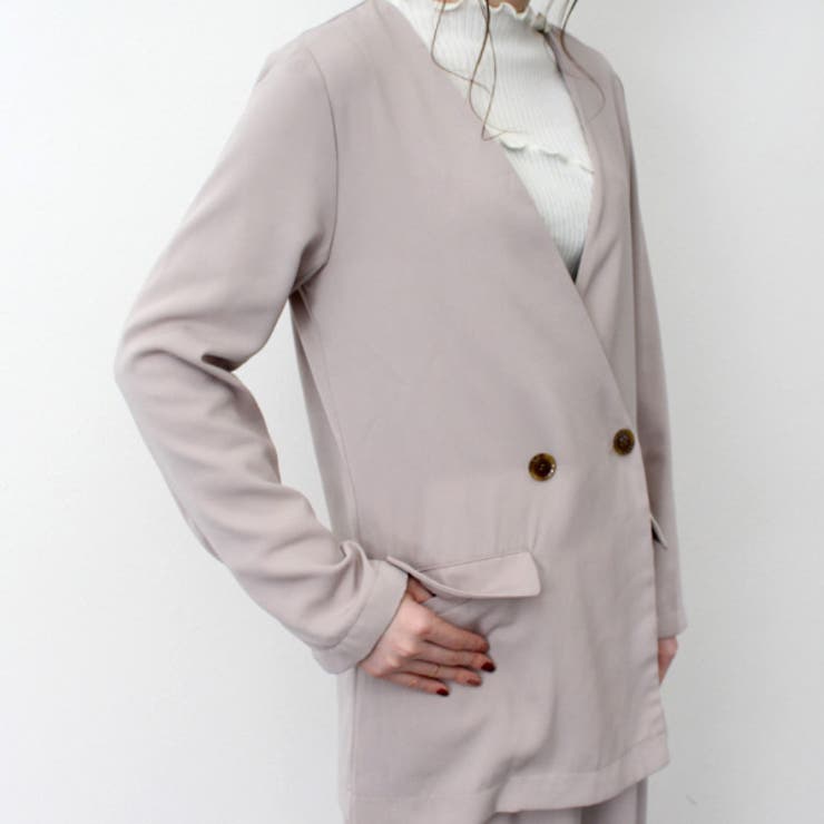 ジャケット セットアップ ノーカラー[品番：XV000016103]｜STYLEBLOCK
