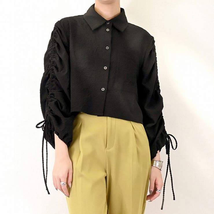 スタイルブロック STYLEBLOCK シアーシャーリングシャツ （サックスブルー） シャツ ブラウス シアー[品番：XV000020662]｜STYLEBLOCK