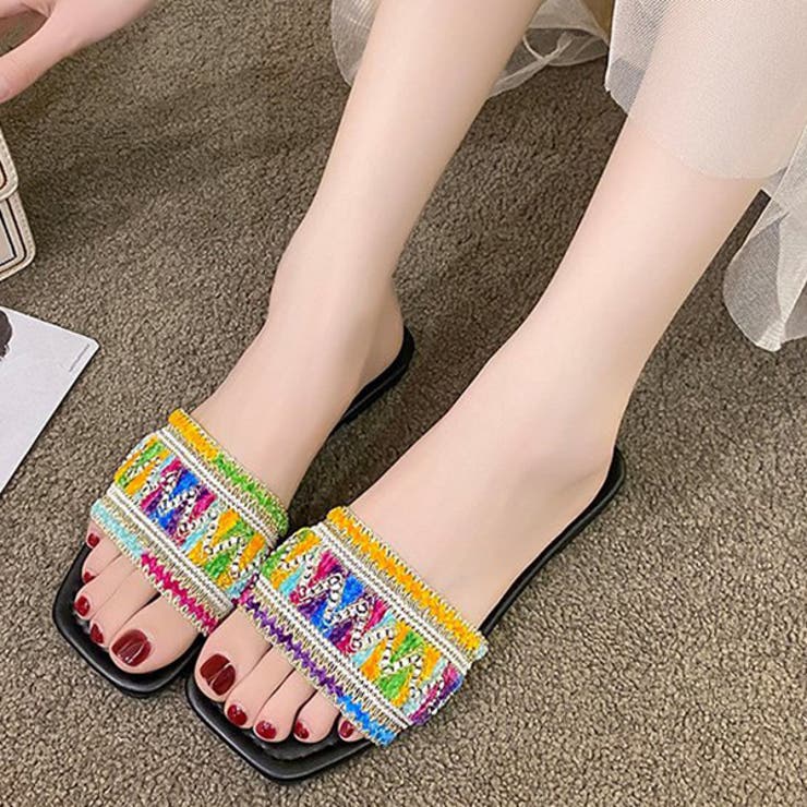 サンダル フラットサンダル ビジュー | STYLEBLOCK | 詳細画像7 