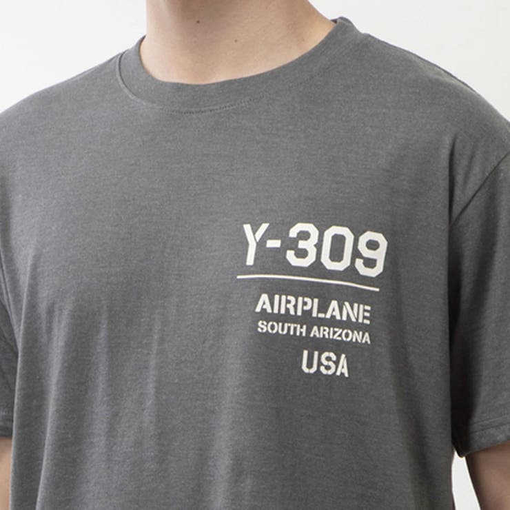 半袖プリントTシャツ(Y309)の素材接写