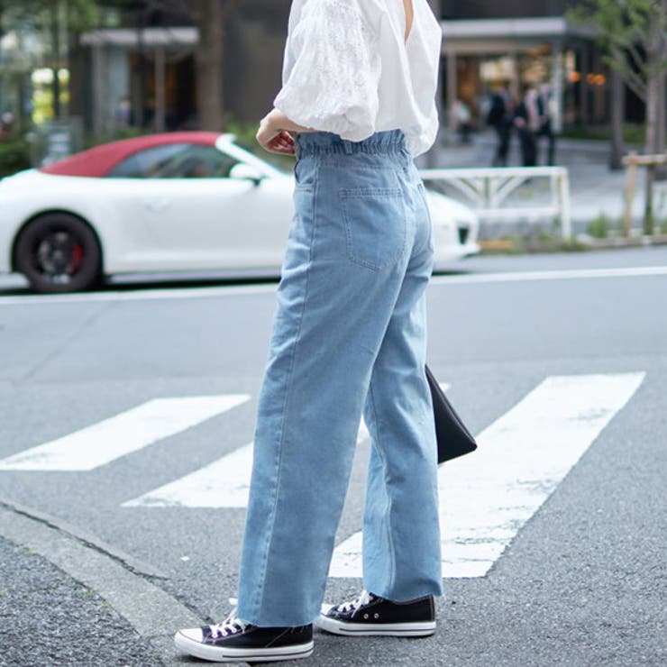 デニムパンツ フレアパンツ ジーンズ[品番：XV000017392