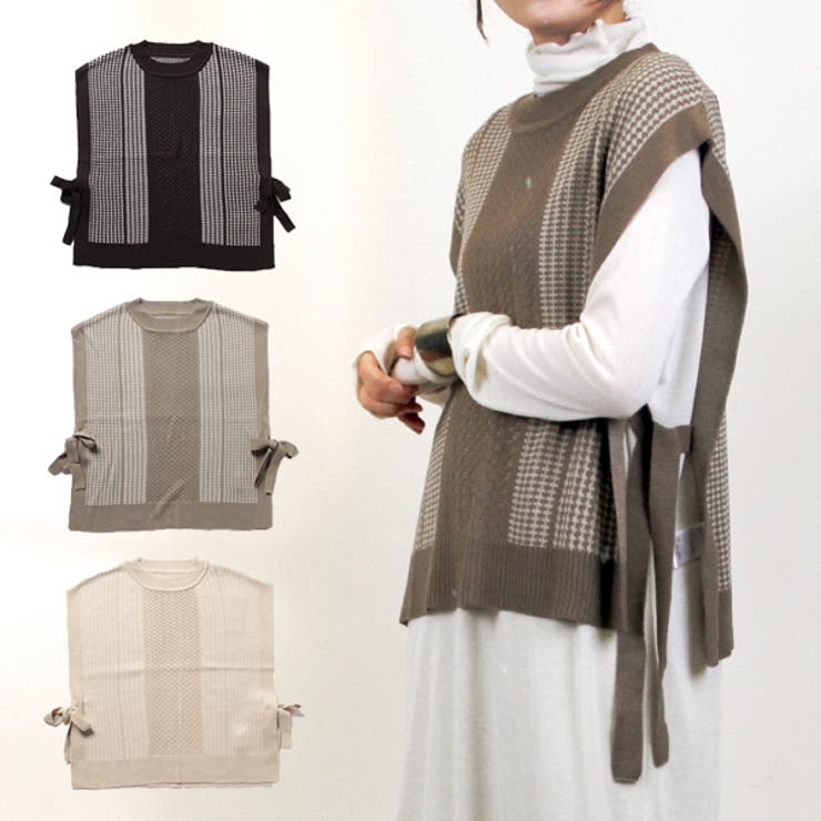 ニットベスト ベスト ジャガード柄 | STYLEBLOCK | 詳細画像1 
