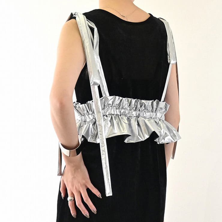 ハーネス メタリック リボン レディース オフホワイト シルバー  夏先行[品番：XV000020844]｜STYLEBLOCK（スタイルブロック）のレディースファッション通販｜SHOPLIST（ショップリスト）