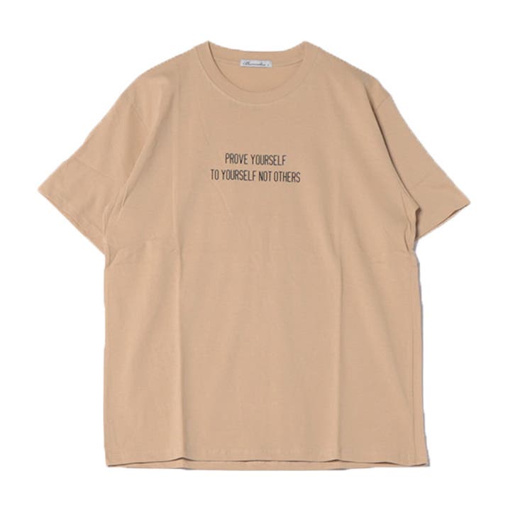 半袖プリントTシャツ(PROVE)のベージュ