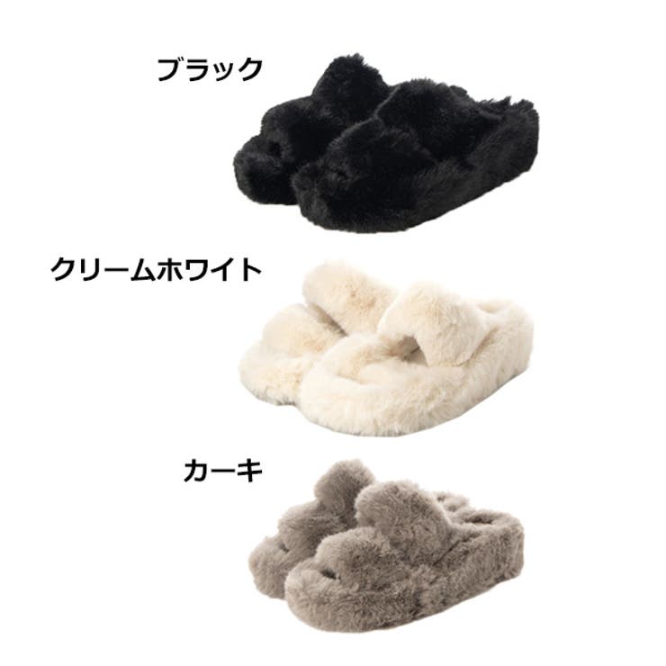 サンダル ファーサンダル 厚底[品番：XV000019508]｜STYLEBLOCK