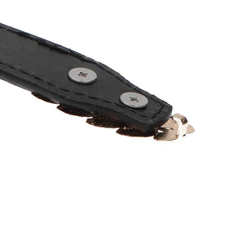 ベルト レザー調 リーフ レディース ブラック キャメル カーキ ホワイト | STYLEBLOCK | 詳細画像5 