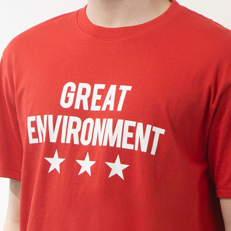 半袖プリントTシャツ(GREAT)の素材接写