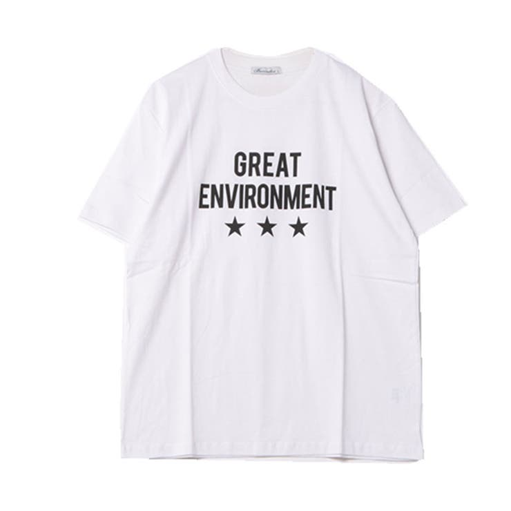 半袖プリントTシャツ(GREAT)のホワイト