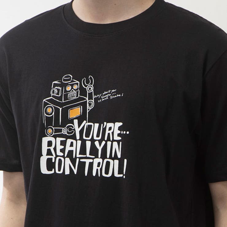 半袖プリントTシャツ(YOU)の素材接写