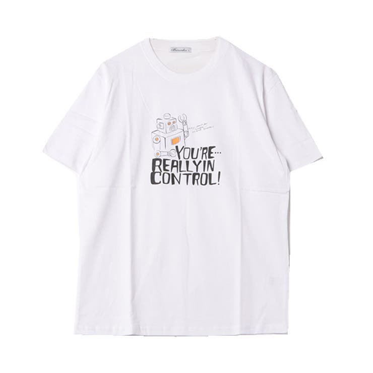 半袖プリントTシャツ(YOU)のホワイト