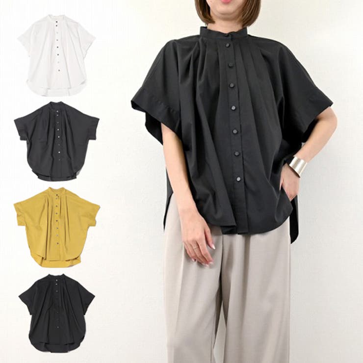 シャツ ブラウス 半袖[品番：XV000022163]｜STYLEBLOCK