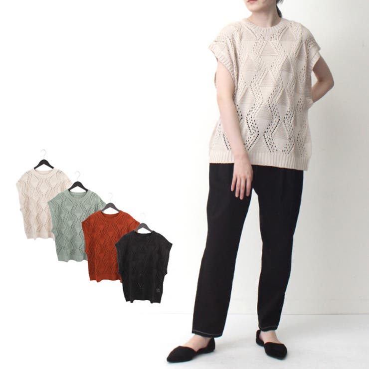 ニットベスト ノースリーブニット ニット | STYLEBLOCK | 詳細画像1 