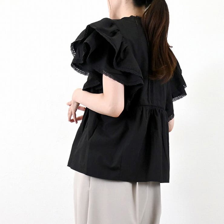 シャツ ブラウス 半袖[品番：XV000022164]｜STYLEBLOCK