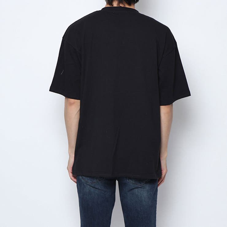 ラインストーンプリントビッグTシャツのバック