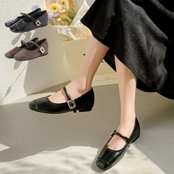 パンプス フラットパンプス ストラップ | STYLEBLOCK | 詳細画像1 