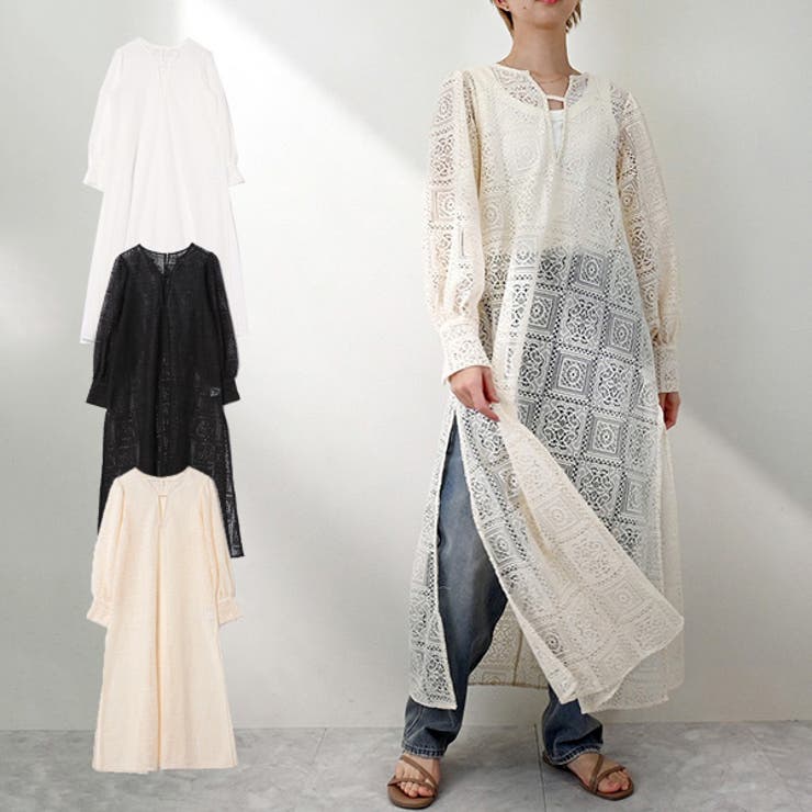 ワンピース ロングワンピース レース [品番：XV000020271]｜STYLEBLOCK（スタイルブロック）のレディースファッション通販｜SHOPLIST（ショップリスト）