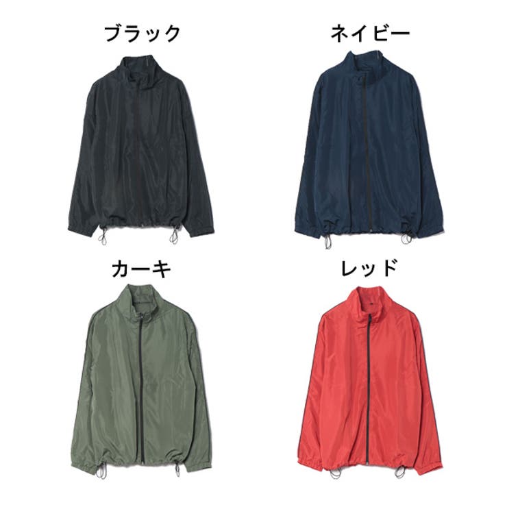 裏メッシュ1本パイピングウィンドブレーカーのカラーバリエーション
