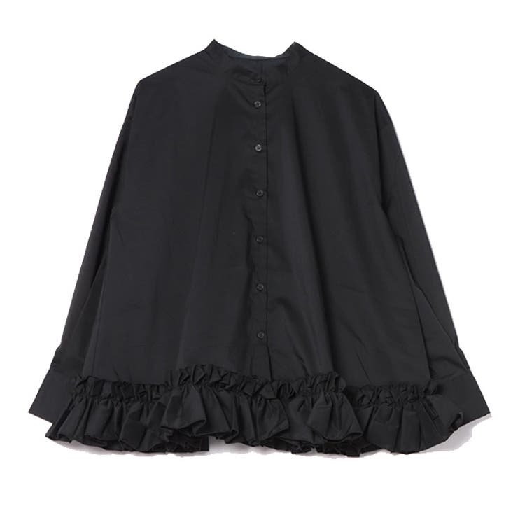 ohga オオガ FRILL フリル ブラウス 裾フリル 新品未使用 タグ付き OHGA オオガ 裾フリル ブラウス ブラック Ohga ブラウスFRILL