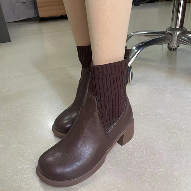 ソックス切替ショートブーツのイメージ