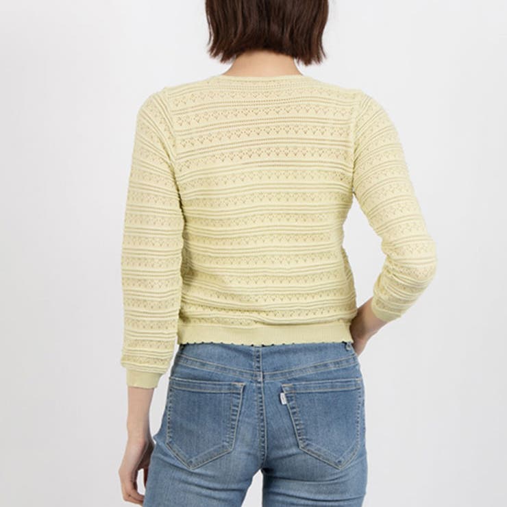 ニットカーディガン カーディガン 透かし編み | STYLEBLOCK | 詳細画像5 