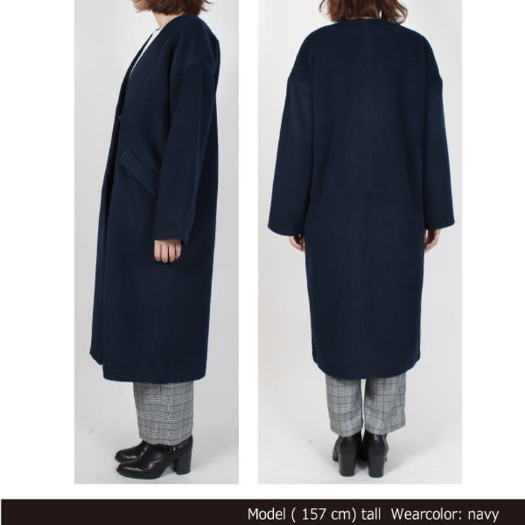 コート ロングコート ノーカラーコート | STYLEBLOCK | 詳細画像3 