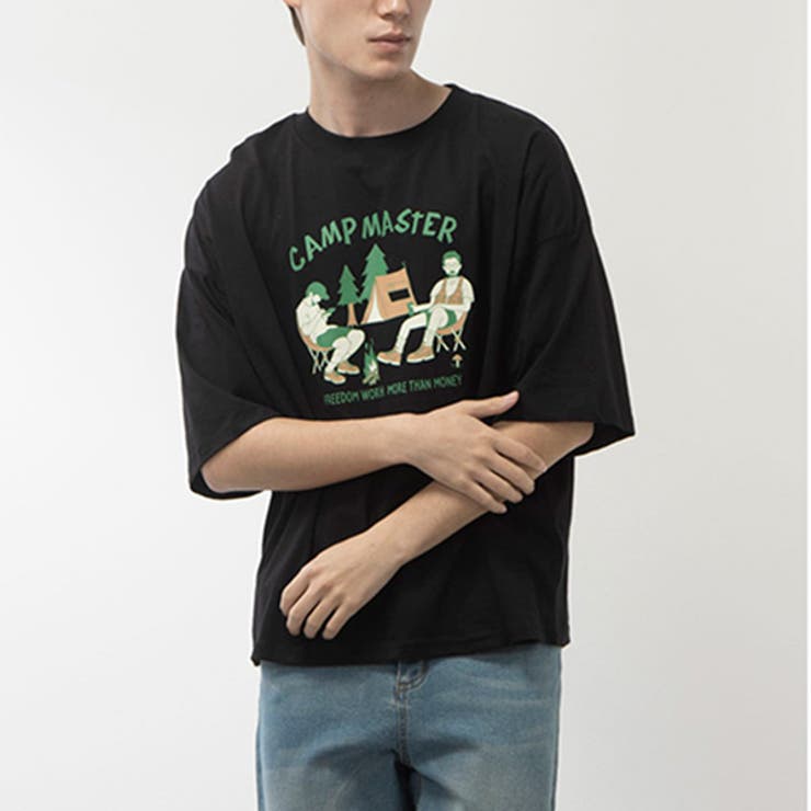 Tシャツ・カットソー POCKET T-SHIRT Men's T-shirt with tonal logo embroidery | Black | Diesel