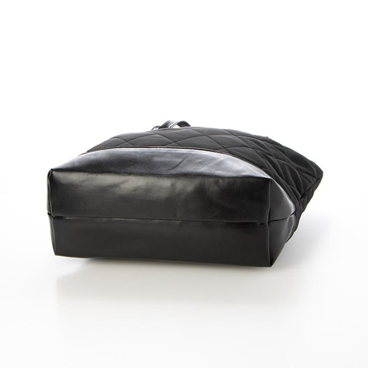 rough style bag／キルティングblack トートバッグ バッグ キルティング[品番：XV000021046
