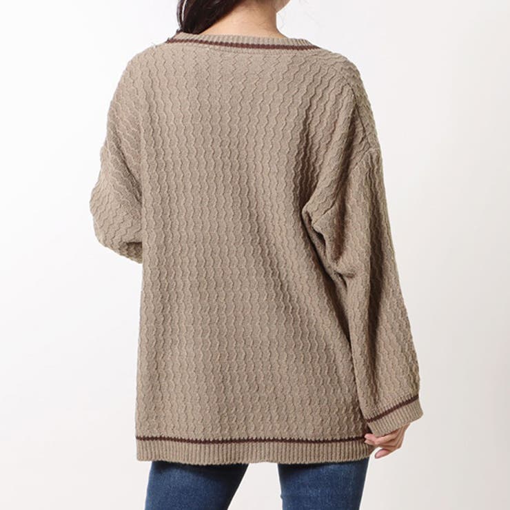 ニットカーディガン カーディガン ワッフル | STYLEBLOCK | 詳細画像5 