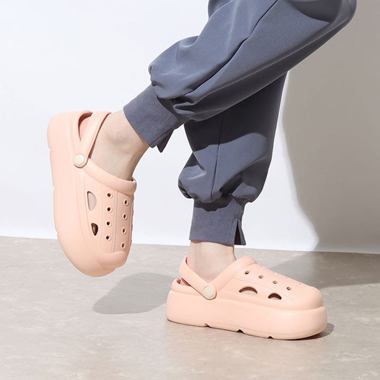 厚底サンダル クロッグサンダル サボ[品番：XV000019515