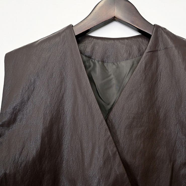 ジレ ベスト 合皮 | STYLEBLOCK | 詳細画像6 