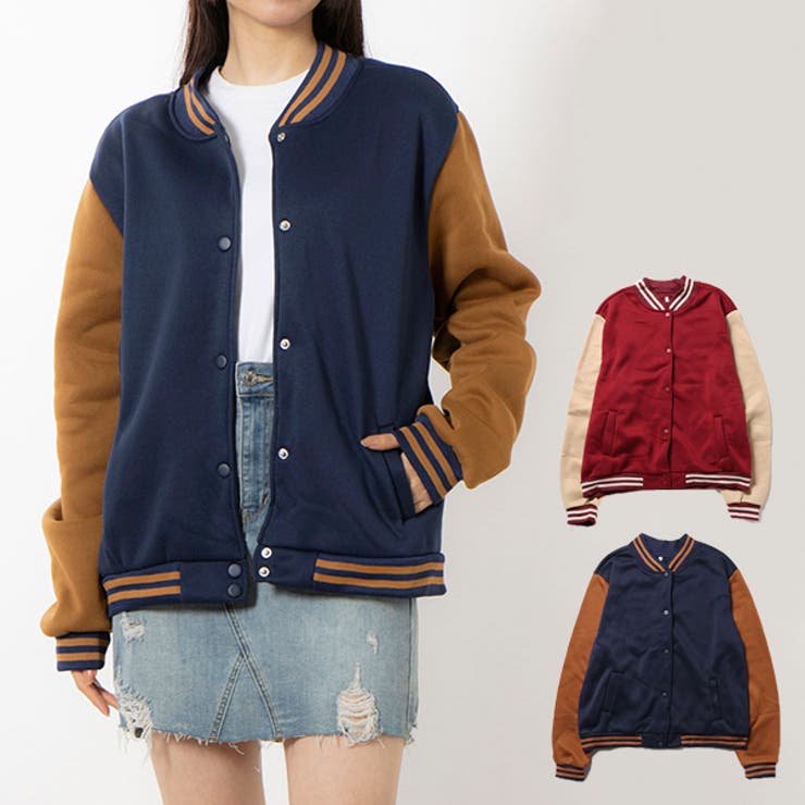 スタジアムジャンパー ジャケット  ライン[品番：XV000020225]｜STYLEBLOCK（スタイルブロック）のレディースファッション通販｜SHOPLIST（ショップリスト）