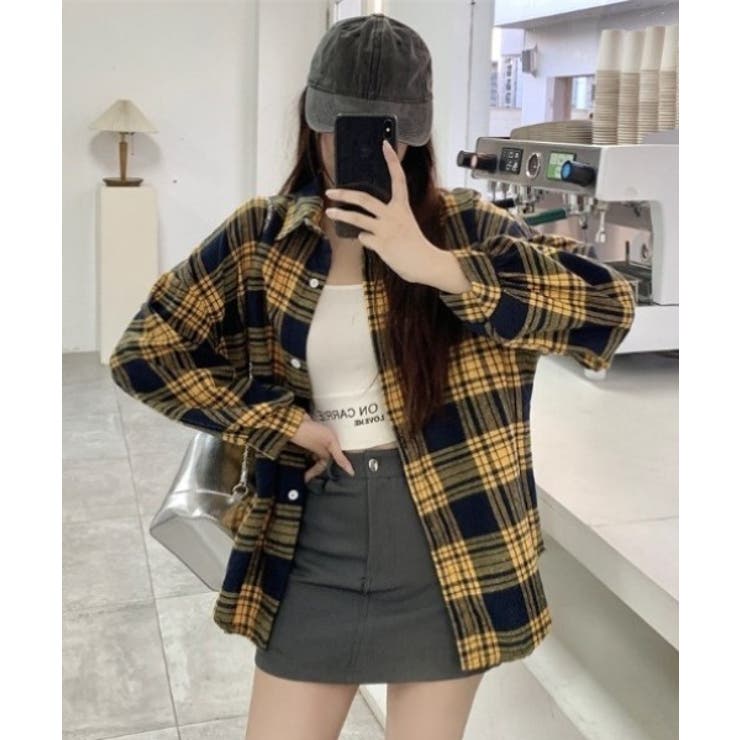 オーバーサイズチェック長袖シャツ | STYLEBLOCK | 詳細画像11 
