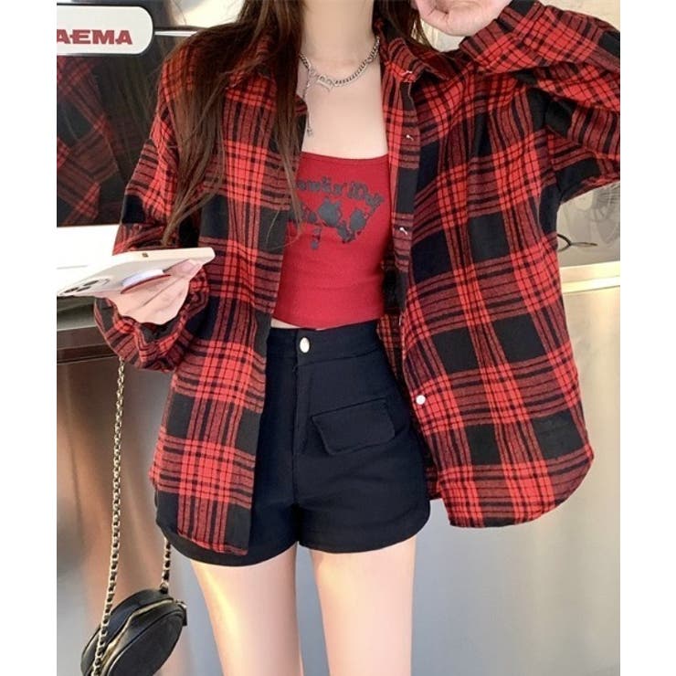 オーバーサイズチェック長袖シャツ | STYLEBLOCK | 詳細画像12 