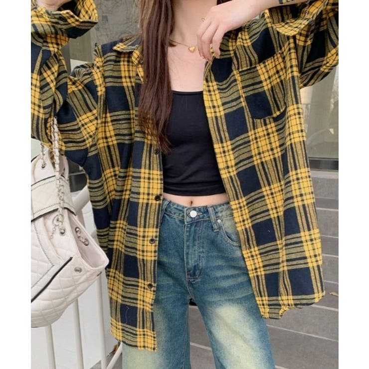 オーバーサイズチェック長袖シャツ | STYLEBLOCK | 詳細画像9 
